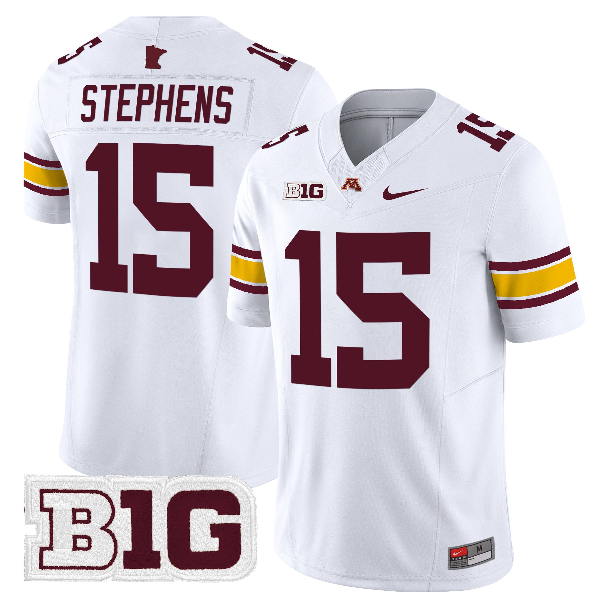 Men Minnesota Golden Gophers #15 Stephens White Nike 2024 Vapor Limited NCAA Jersey